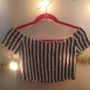 Agaci stretchy stripped crop top